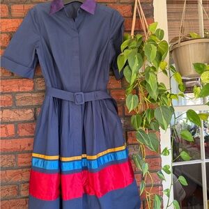 The Limited Sophie theallet Colorful Belted Women's Dress